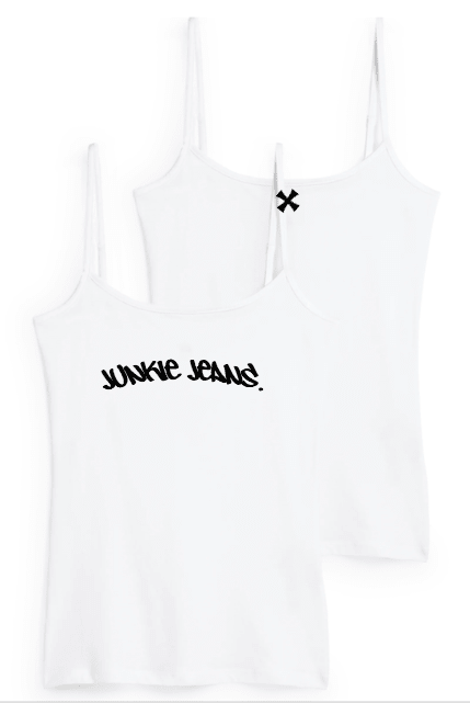 Signature Strap Tank is a stylish sleeveless top designed with distinctive straps that enhance both - Junkie Jeans.